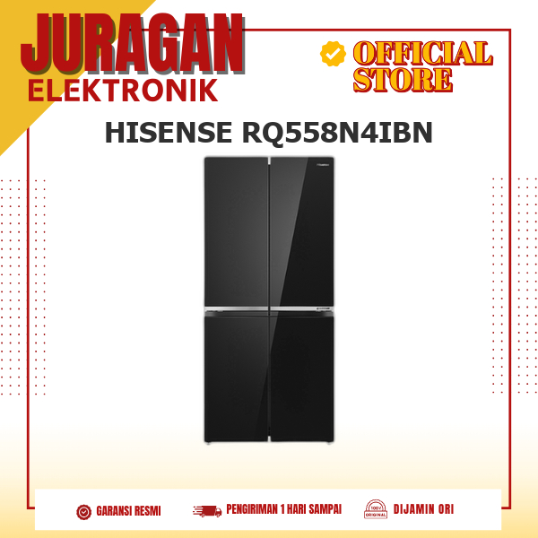 Kulkas HISENSE RQ558N4IBN Multidoor 4 Pintu 468L Inverter Pro Compressor RQ55