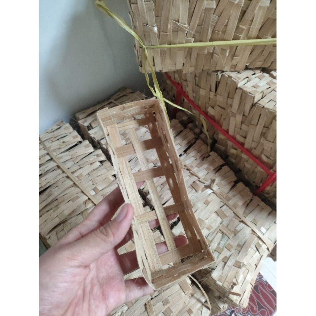 READY {100PCS} REYENG BAMBU BESEK KERANJANG PINDANG KERANJANG IKAN CUE IKAN TONGKOL UKURAN 16CM