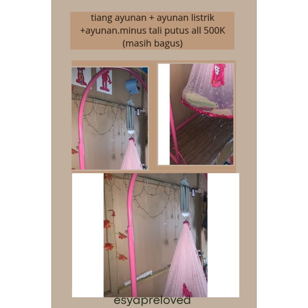 Tiang Ayunan+Ayunan listrik
