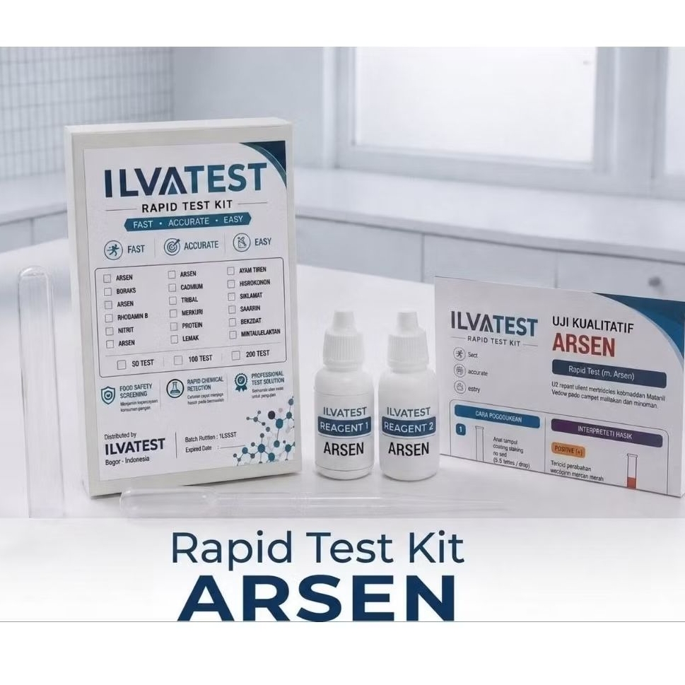 Rapid Test Kit Arsen / Test kit uji Arsen / Arsenic