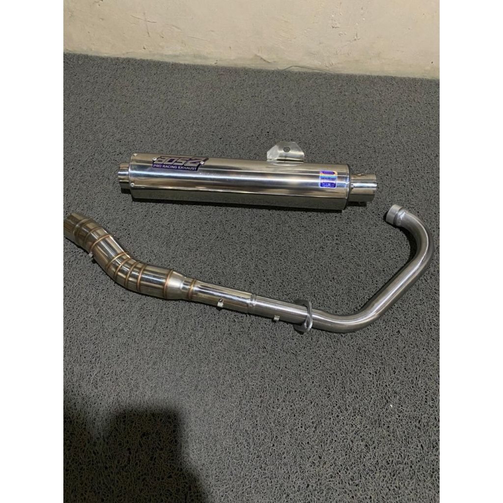 Knalpot standar racing tsukigi ala ckd  FU,mx,vixion STENLIS inlet 38&50 - ORIGINAL BOS2PRO