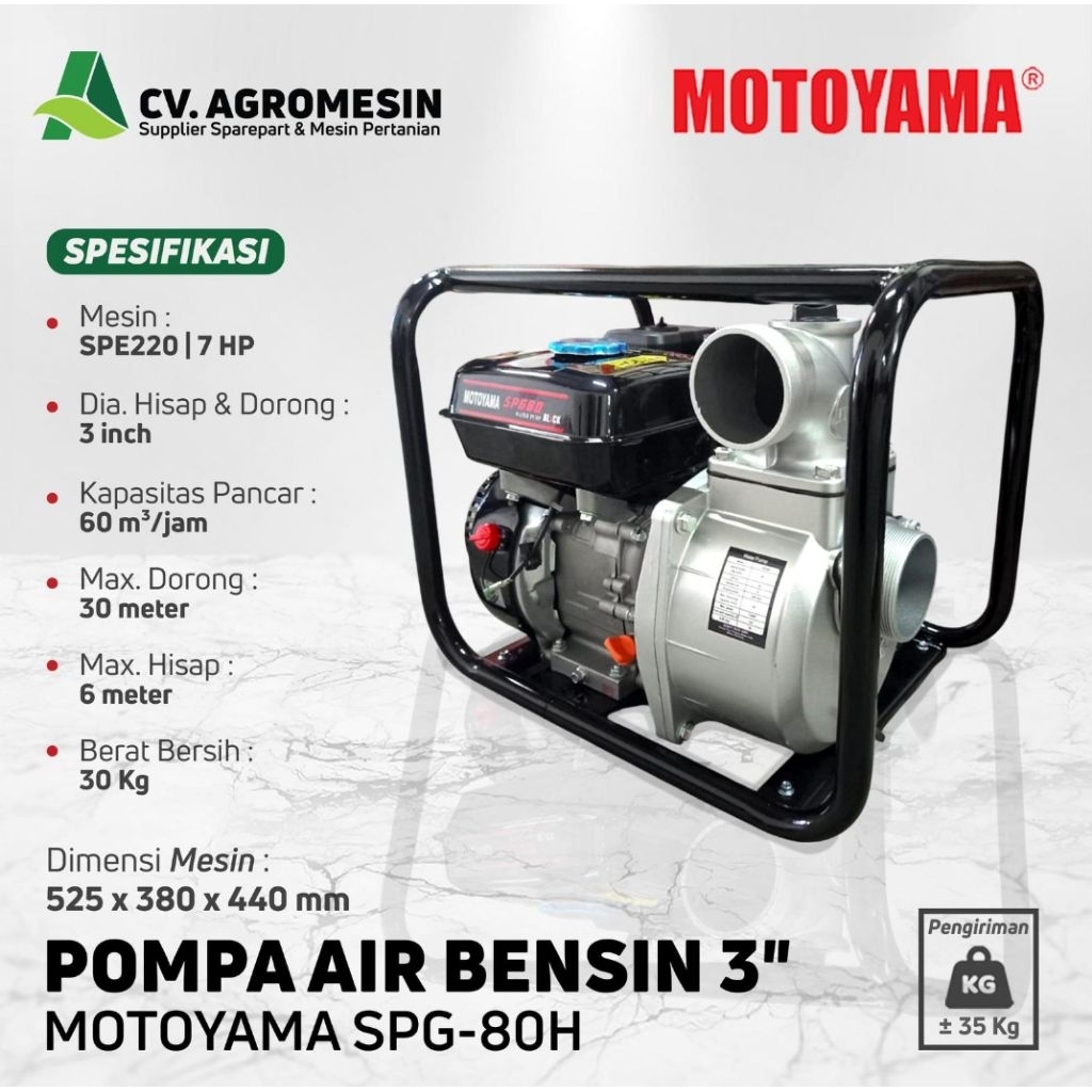 POMPA ROBIN ALKON 3 inc motoyama / pompa air waterpump motoyama