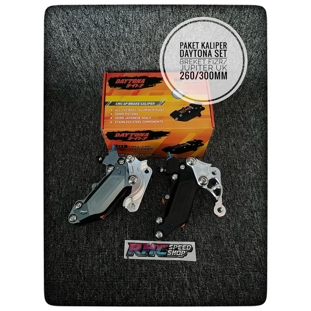 Paket Kaliper Daytona set breket Yamaha FizR Fiz R Jupiter UK 260mm 300mm