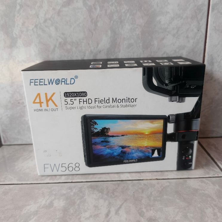 FeelWorld FW568 V2 6" IPS On-Camera Monitor Like New