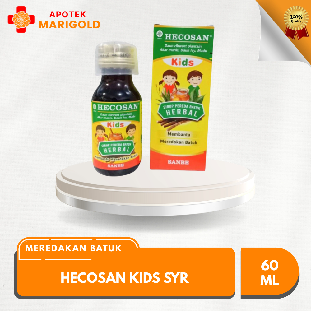 Hecosan Kids Herbal Syrup 60ml Anak