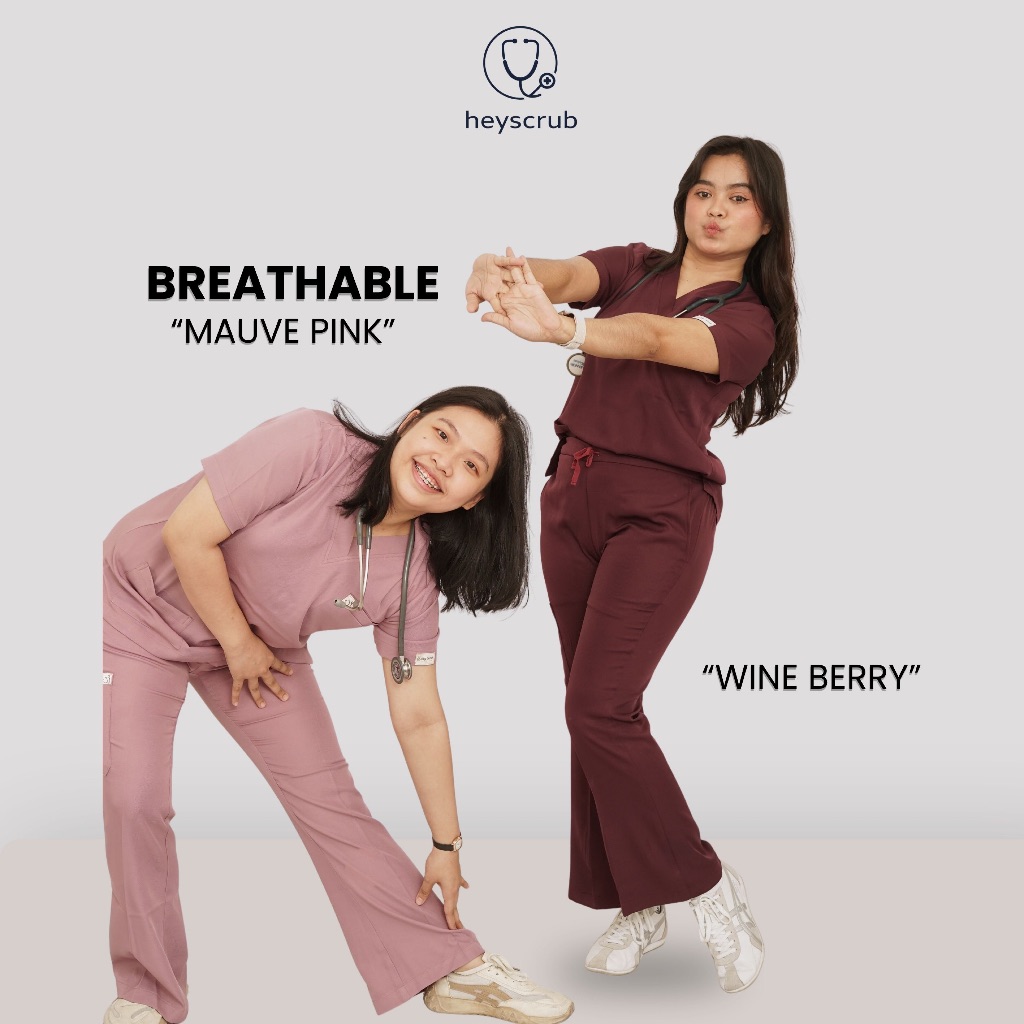 (HeyScrub) Cutbray Series Baju Scrub Medis Premium Wanita
