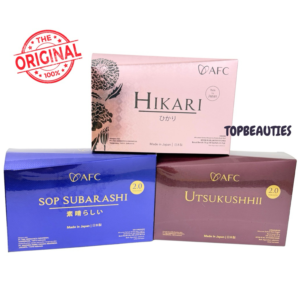 Afc Sop Subarashii gold Utsukushhi gold hikari 100% original Japan