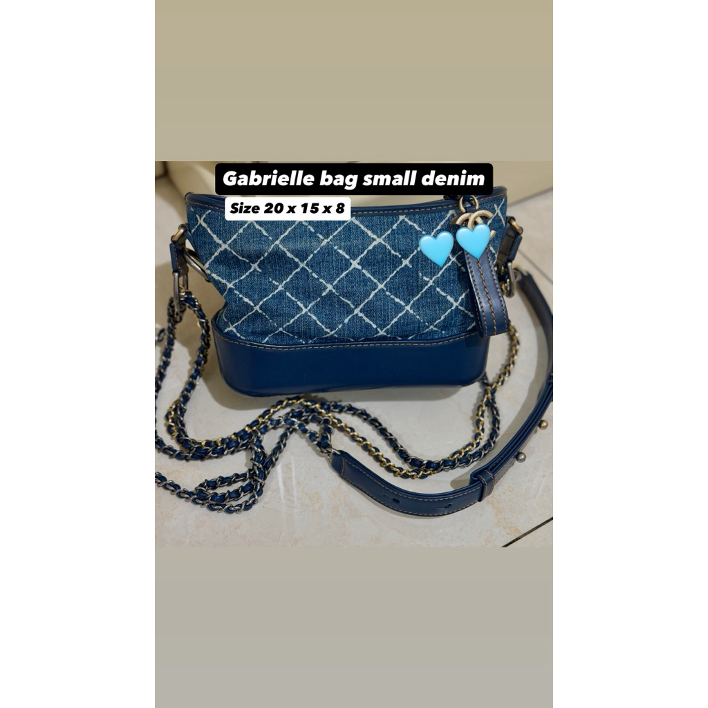 Gabrielle bag denim small | denim bag | hobo bag denim | Gabrielle bag small | sling bag denim