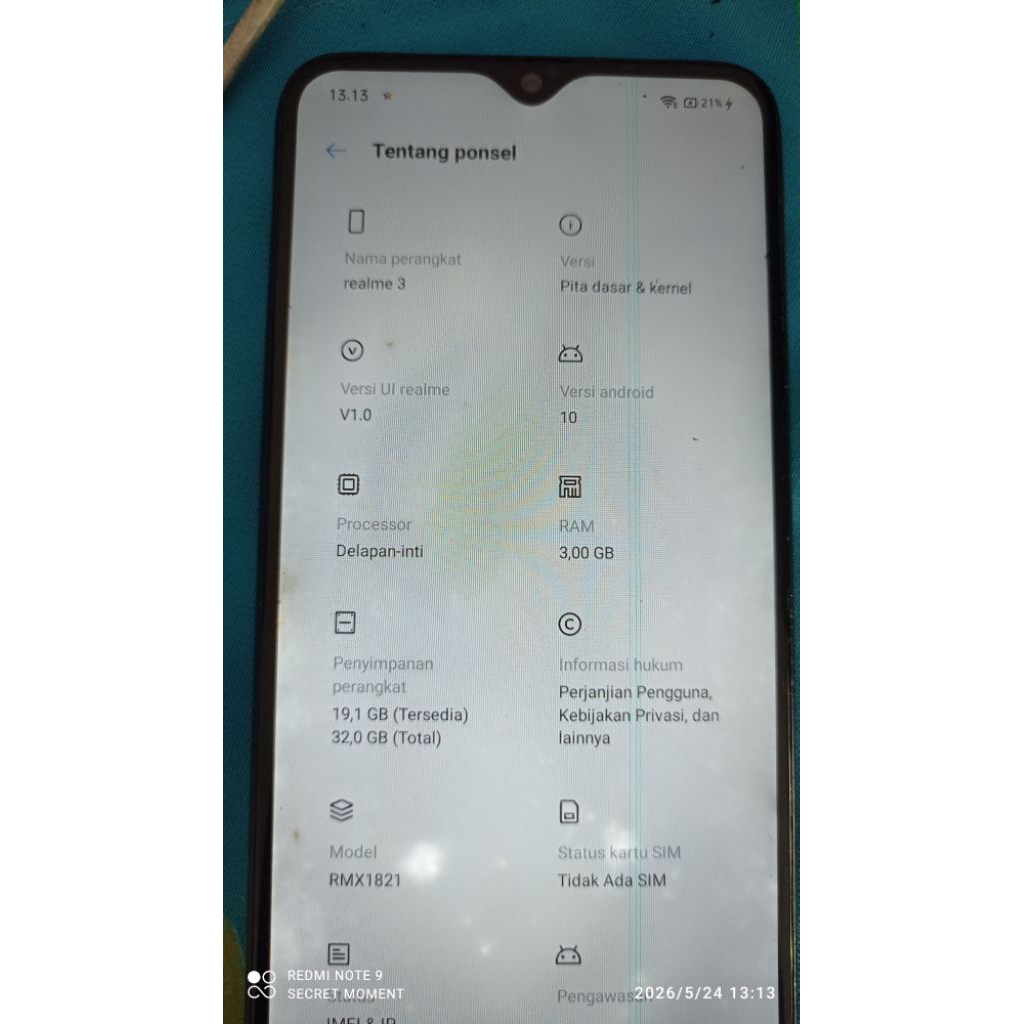 realme 3 ram 3/32