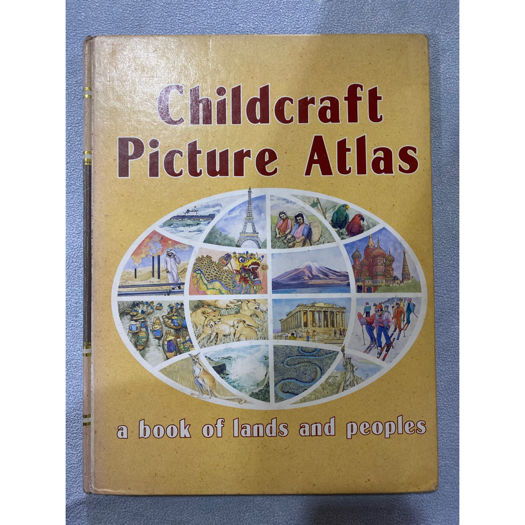 Buku Original CHILDCRAFT PITURE ATLAS A BOOK OF LANDS AND PEOPLES