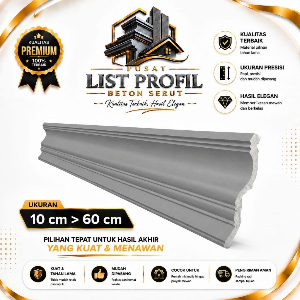Lisplang profil beton List Profil Beton profil Beton tempel List Tempel Beton