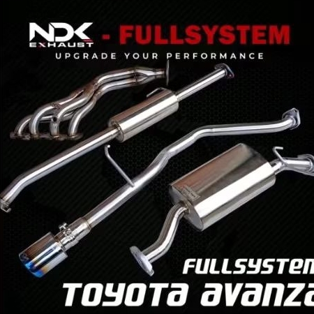 FULLSYSTEM PNP AVANZA XENIA NDK EXHAUST KNALPOT MOBIL RACING KARAKTER SUARA SILENT STANDAR RACING