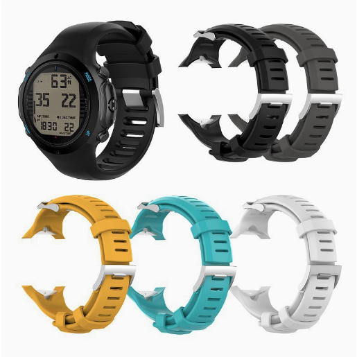 Replacement Soft Adjustable Watch Band Strap for SUUNTO D6 D6i NOVO ZULU Tali Jam Tangan Suunto D6