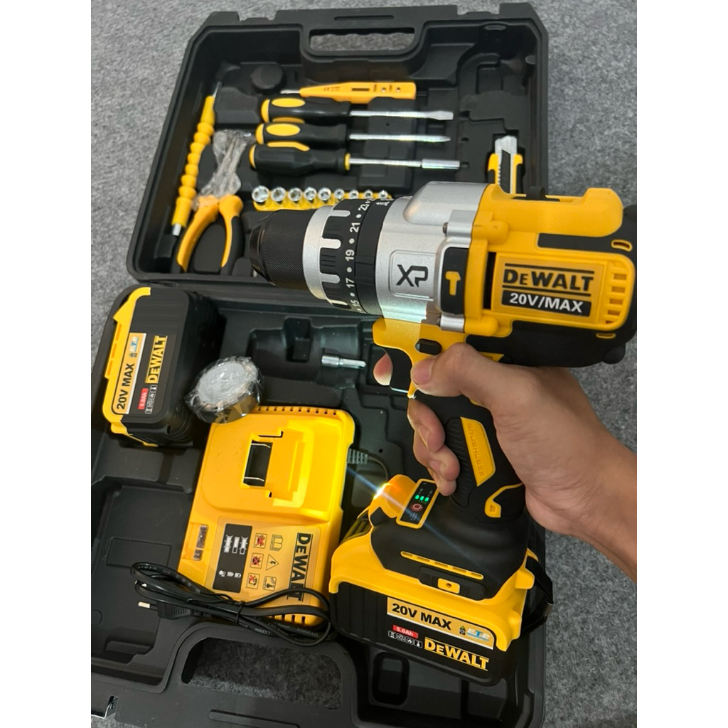 BOR CAS DEWALT 20VOLT CORDLESS / BOR BATERAI DEWALT 20volt 2baterai mesin bor beton cordless dewalt
