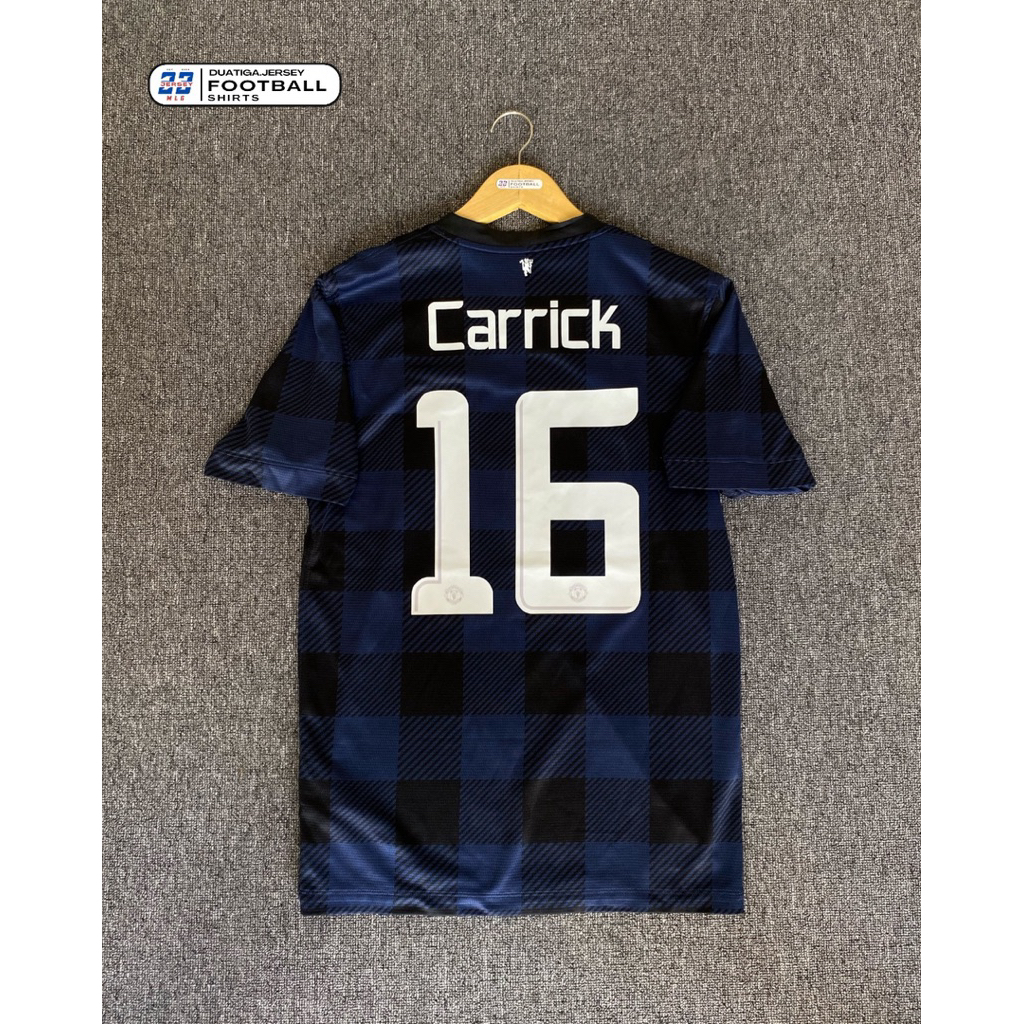 JERSEY ORIGINAL MANCHESTER UNITED AWAY 2013/2014 CARRICK 16 - JERSEY MAN.UNITED 2013/2014 ORIGINAL