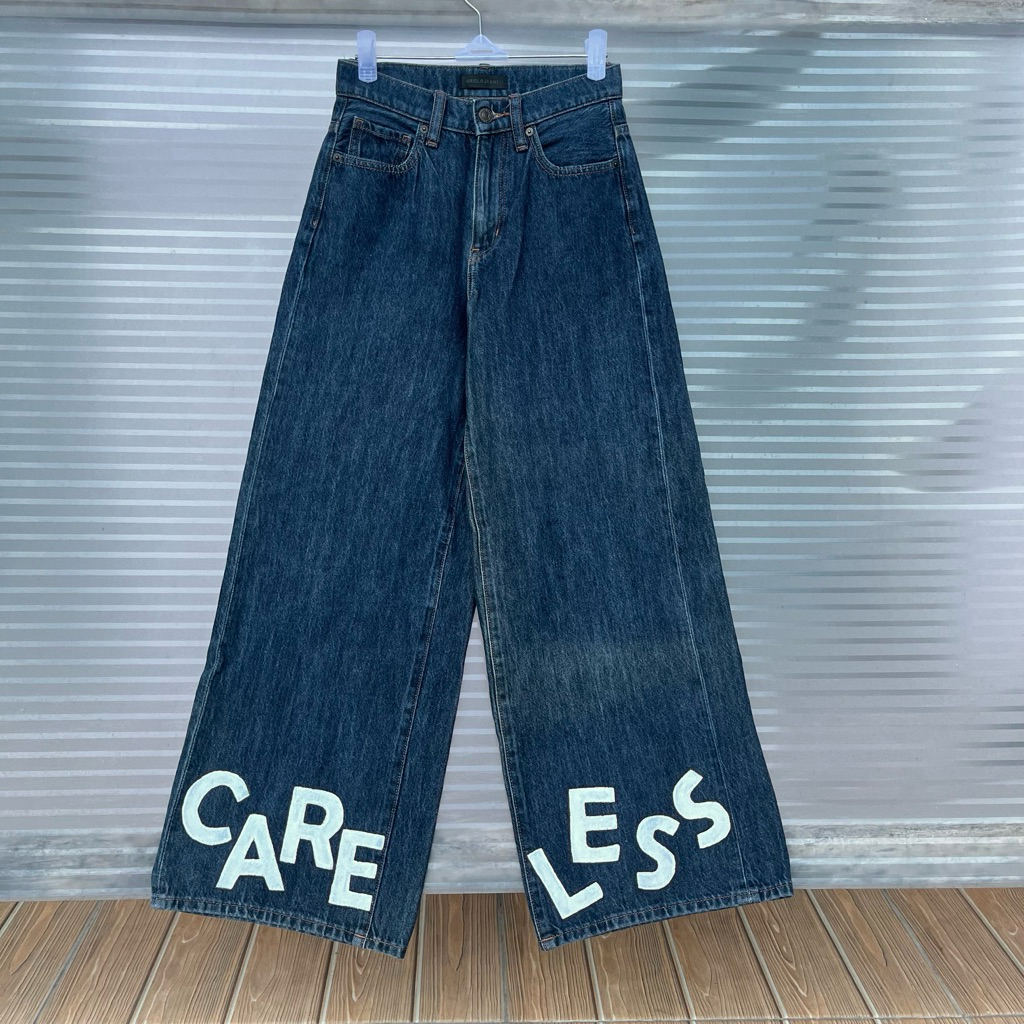 Uniqlo Kulot Jeans Blue Likenew