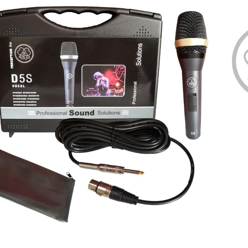 Mik Mic Kabel AKG D5S Professional Dynamic Microphone Mic Cable Vocal karaoke TERBAIK