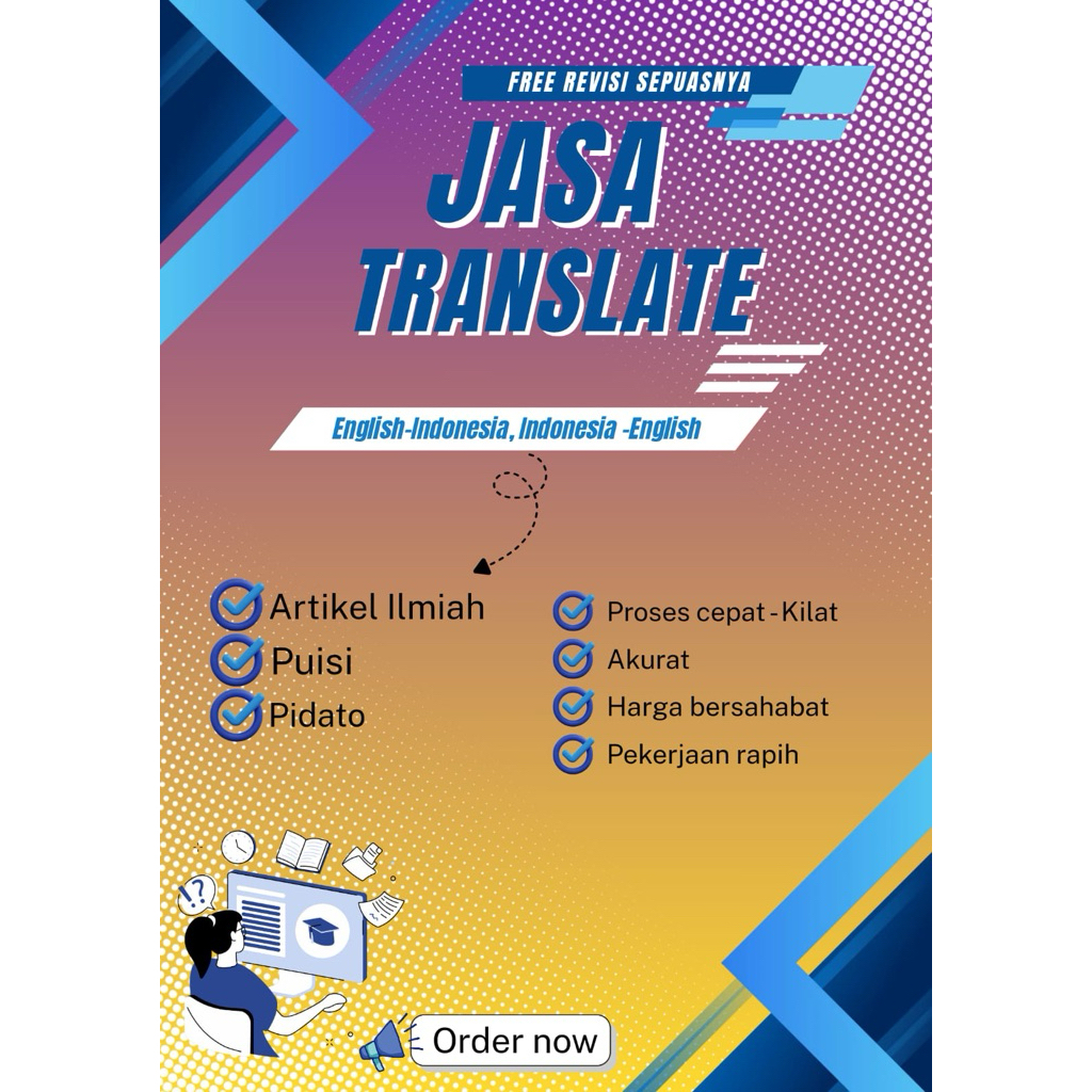 ​Jasa Terjemahan / Translate English - Indonesian Profesional Sworn-Level (Artikel, Jurnal, Pidato, 