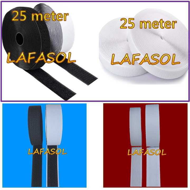 Grosir 25m Velkro-Klip Tempel Jepit Pasangan Kasa Kawat Nyamuk Fiberglass Jendela Ventilasi Pintu Te