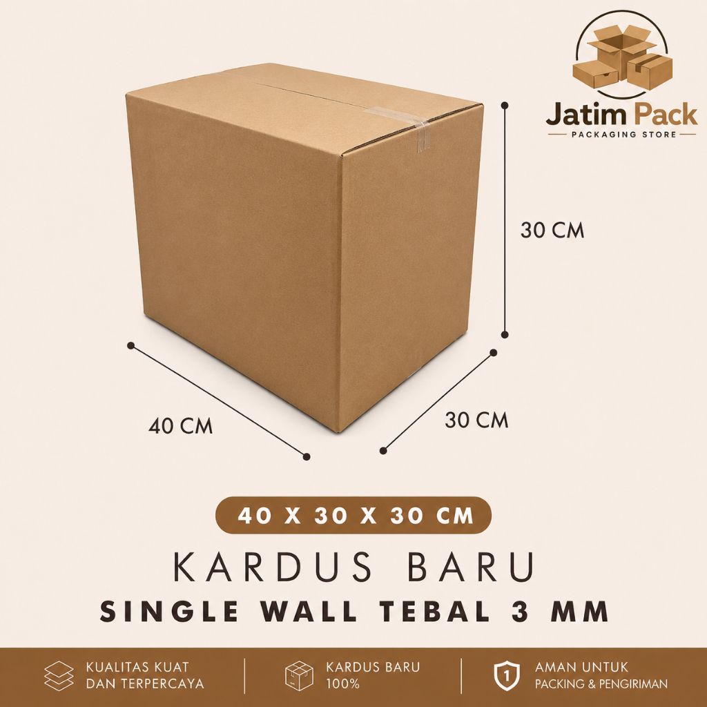 Kardus 40x30x30 Cm Kardus baru murah dan tebal