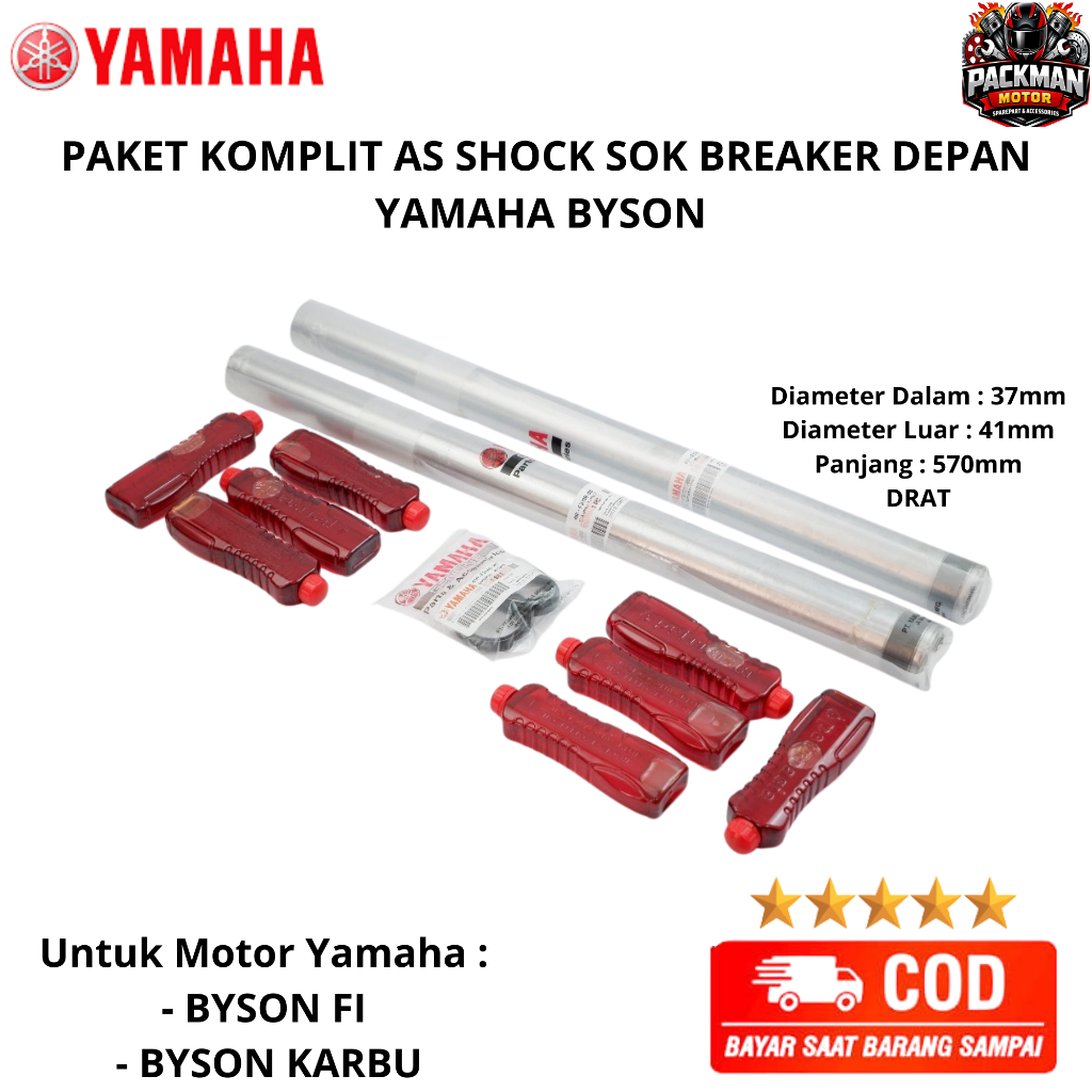 shock depan byson - as shock depan byson 45P-F3110-00 ori Packman motor