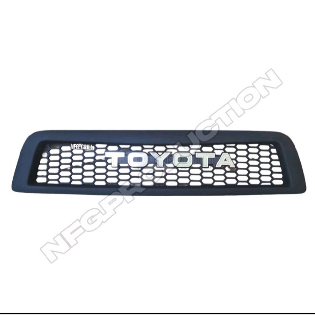 NFG GRILL GRILL RUSH / TERRIOS 2012 JARING PLASTIC HONEYCHOMB + EMBLEM TULISAN TOYOTA