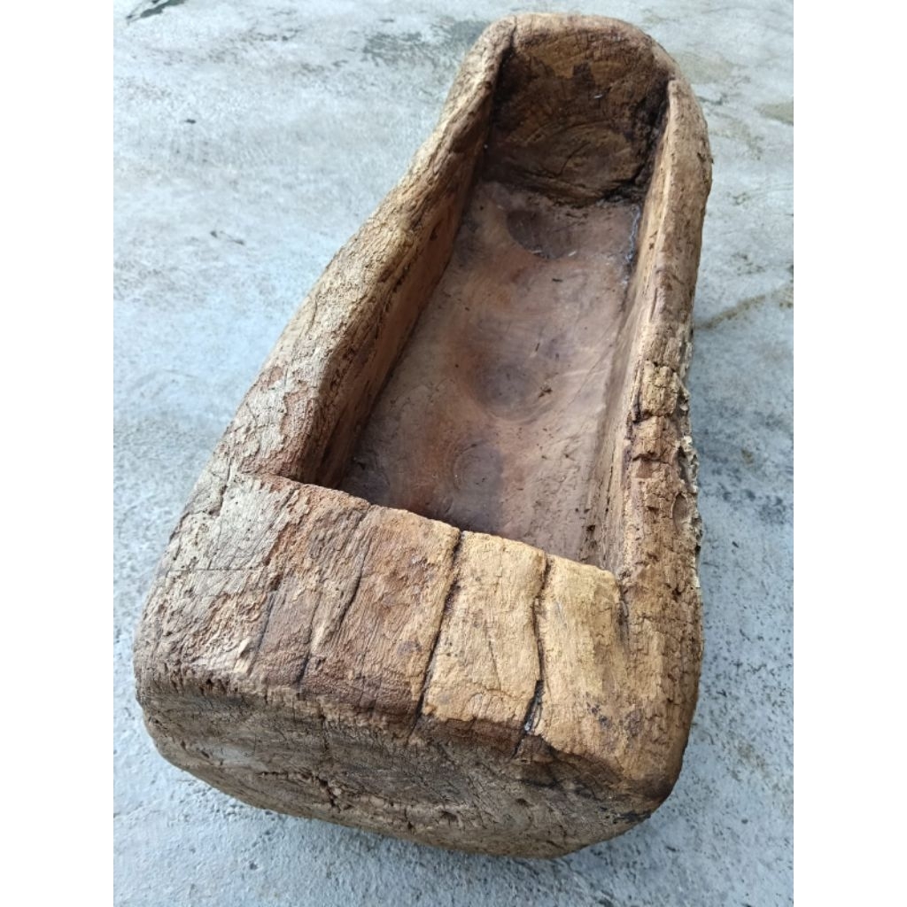 lesung kayu jadul  pajangan home decor antik lawasan murah