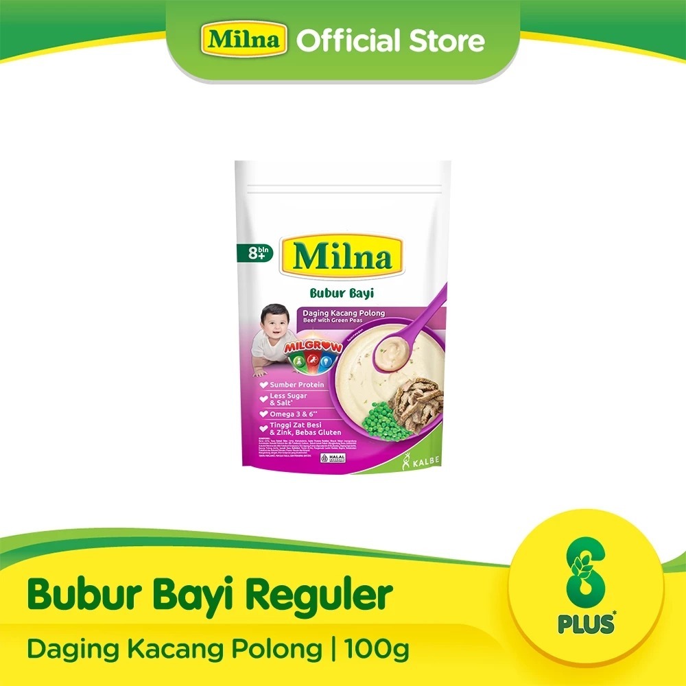 Milna Bubur Bayi Usia 6 Bulan 8+ Sachet Gizi Lengkap Tanpa Pengawet