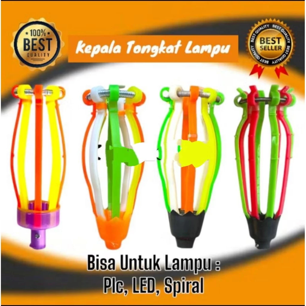 Kepala tongkat pengganti Lampu 8jari / kepala stick lampu ( KEPALA SAJA / TANPA STICK)