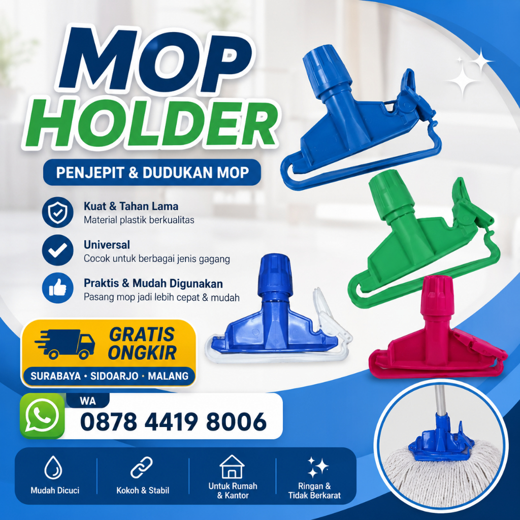 Mop Holder Penjepit Pel