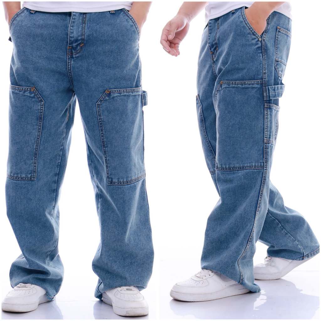 Celana Jeans Denim Long Pants / Carpenter Pria