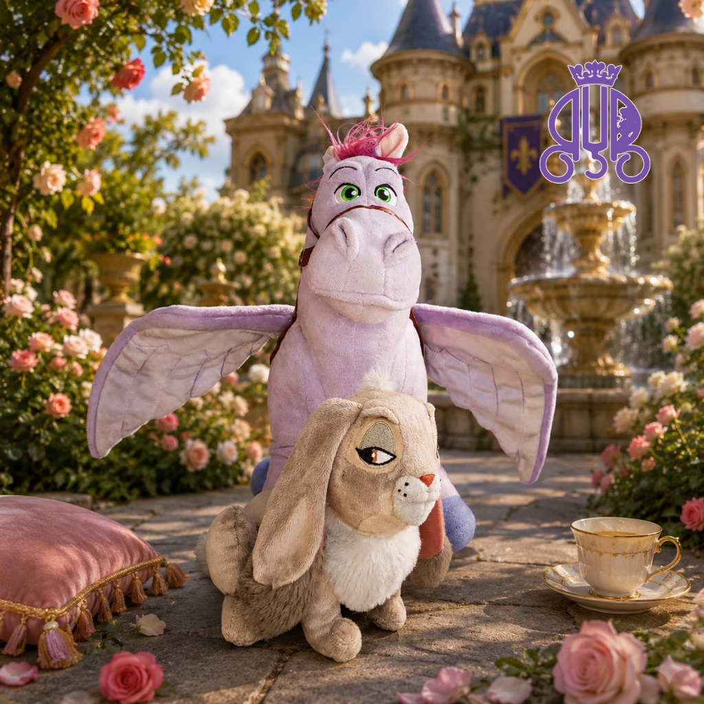 Boneka karakter kuda Minimus dan kelinci Clover Princess Sofia the First