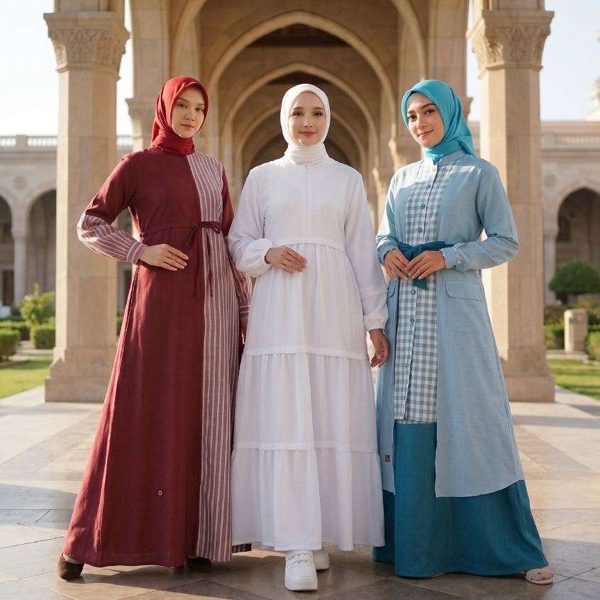 Gamis Endomoda Haira Keisha Namari - Dress Muslimah Terbaru