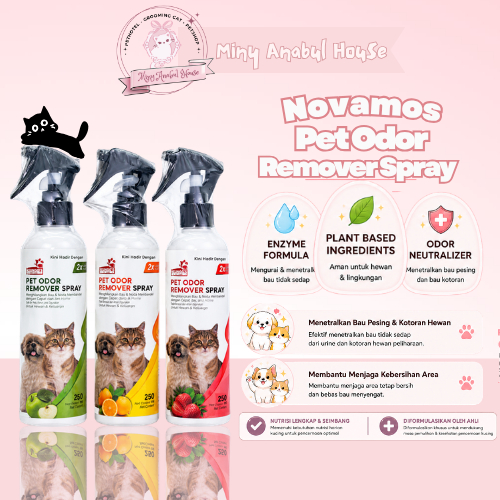 Novamos Pet Odor Remover Spray - Penghilang Bau Hewan
