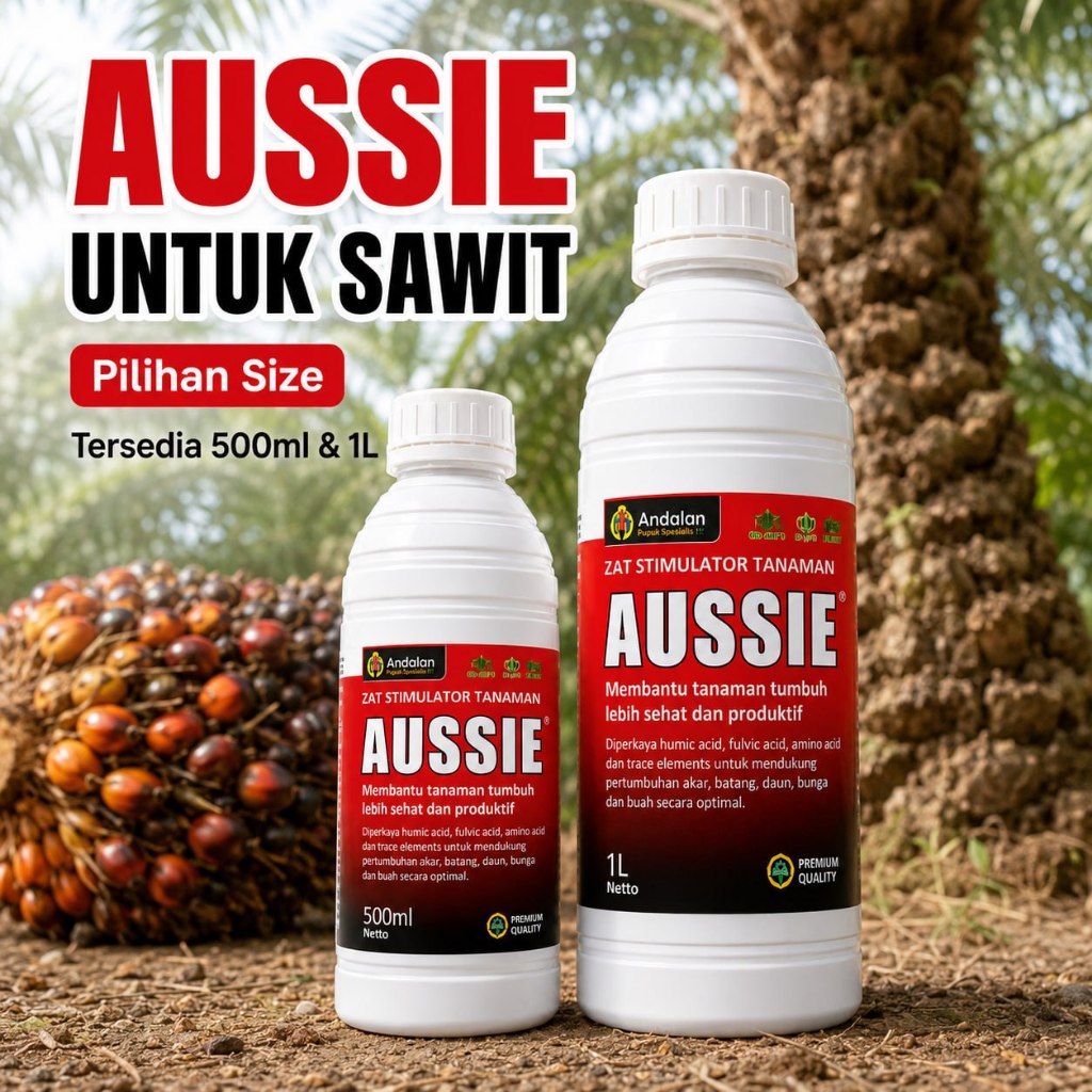 Paket Pupuk Cair Tanaman Nutrisi Lengkap Untuk Sawit Cabai Tomat Akar Daun Bunga Buah Aussie Combo 1