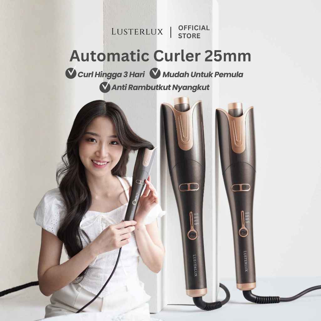 LUSTERLUX AUTOMATIC CURLER, Catokan Curly Otomatis