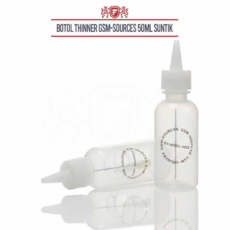 Botol Thinner Gsm Sources 50ml Plastik