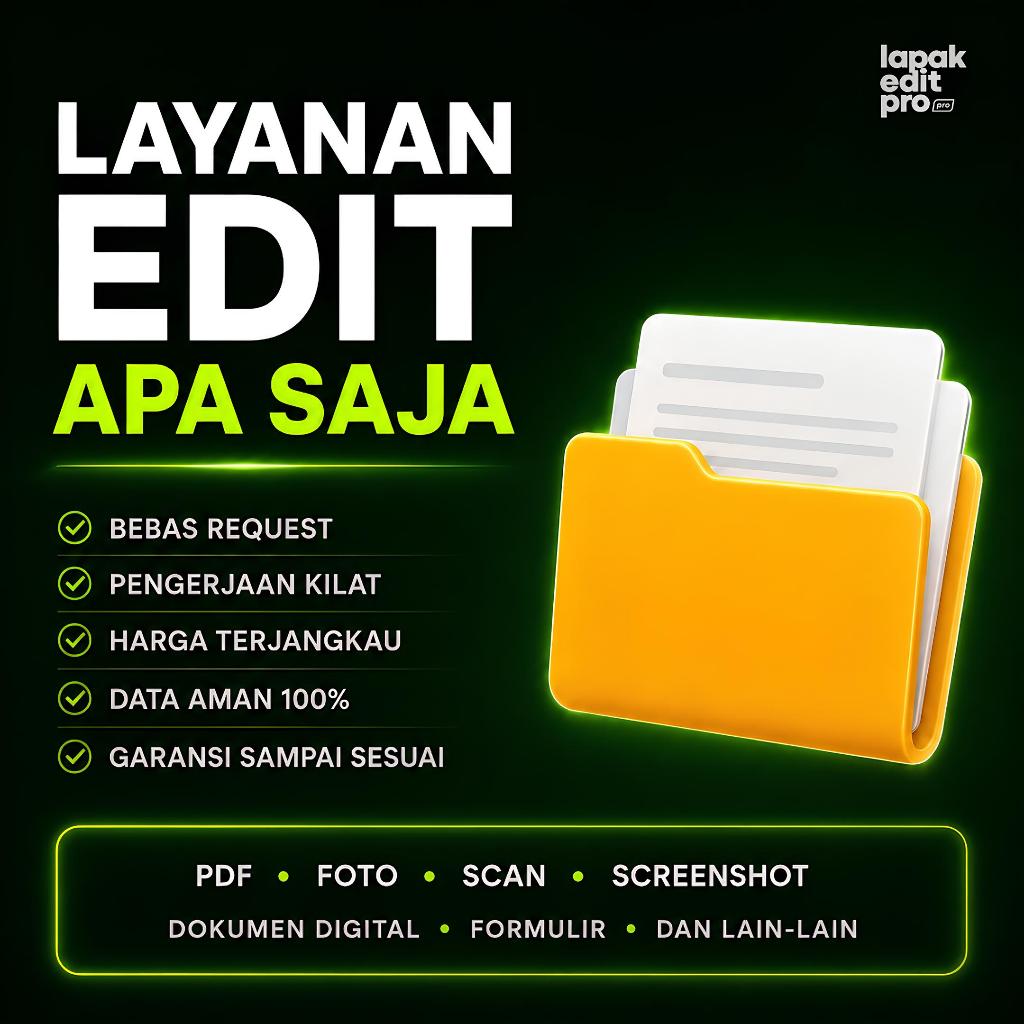 Jasa Edit Foto, File PDF, Screenshot & Dokumen | Pas Foto, Ganti Background, CV Lamaran Kerja | Edit