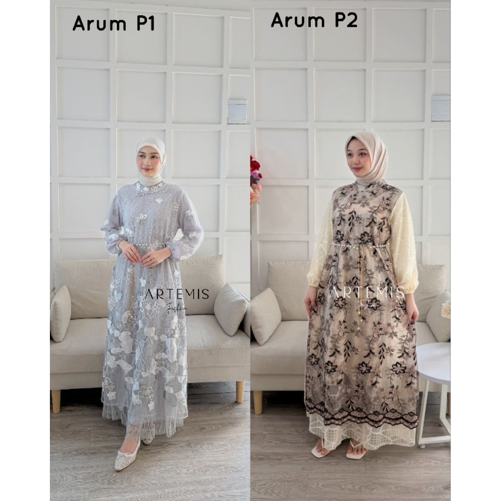 ARTEMIS FASHION - ARUM P1 P2 MAXI DRESS gamis pesta brukat