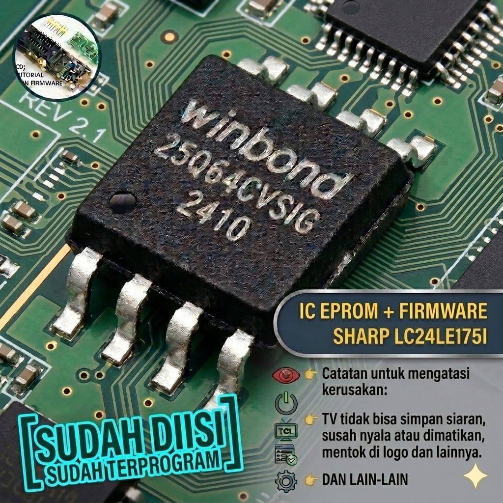 SHARP LC-24LE175i ic eprom isi firmware