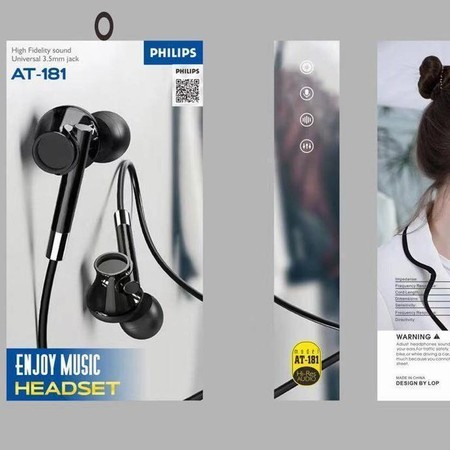 Handsfree Philips AT181 hf besi music headset