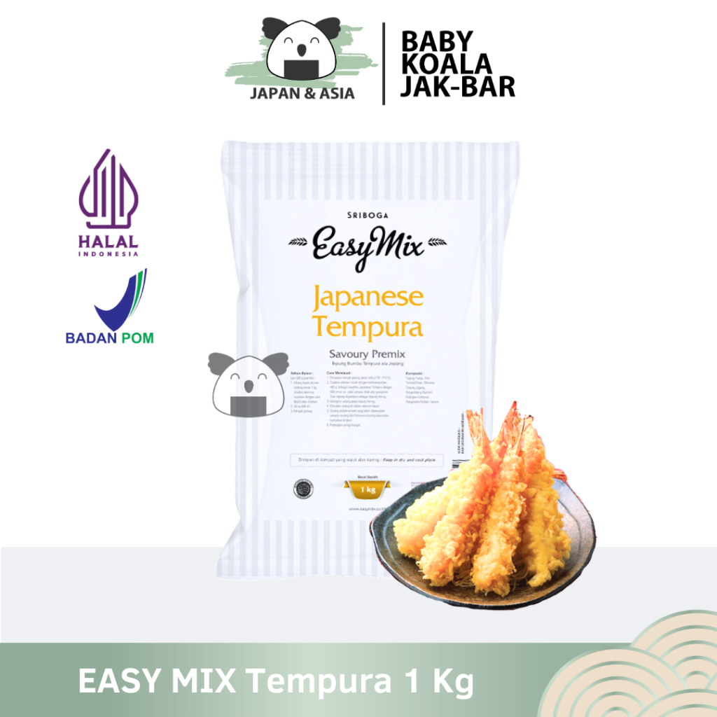 EASY MIX MAMASUKA NISSIN KOBE Tepung Karage Tempura 1 Kg Halal | Kentucky Serbaguna Fish n'chip-BKJ