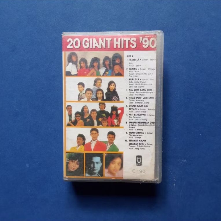 Kaset Pita 20 Giant Hits '90 Prod PT Musica Studio's