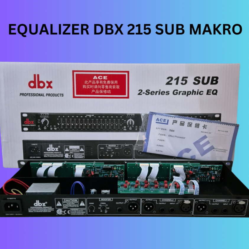 EQUALIZER DBX 215 SUB DBX215SUB DBX 215SUB KOMPONEN IC FULL MAKRO EQUALISER