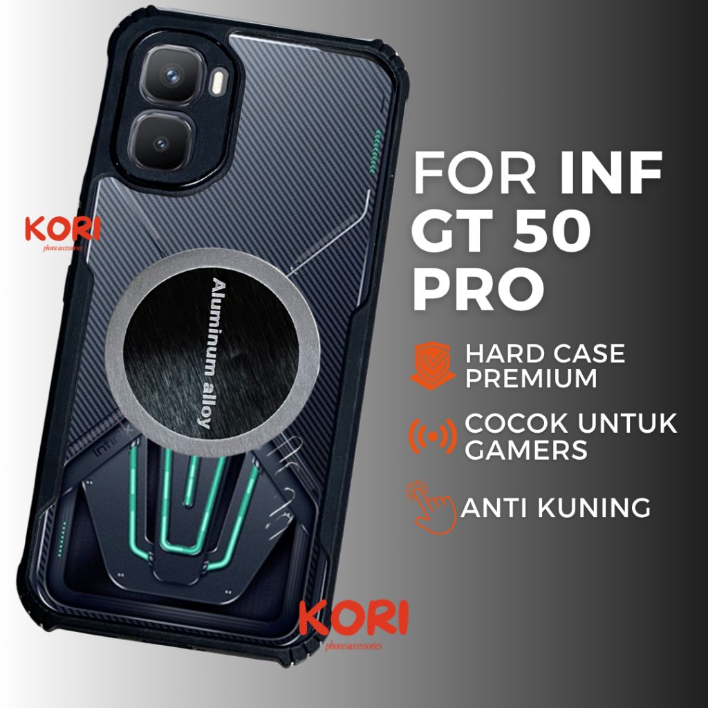 Case INFINIX GT 50 PRO 30 30 PRO 20 PRO Air Vent Cooling Fan Premium Magsafe Gaming Soft Case HP