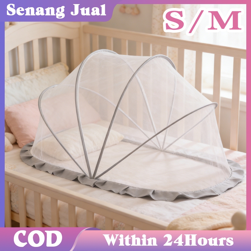 Kelambu Lipat Bayi Tempat Tidur Bayi Anti Nyamuk Tenda Tempat Tidur Anak Portable
