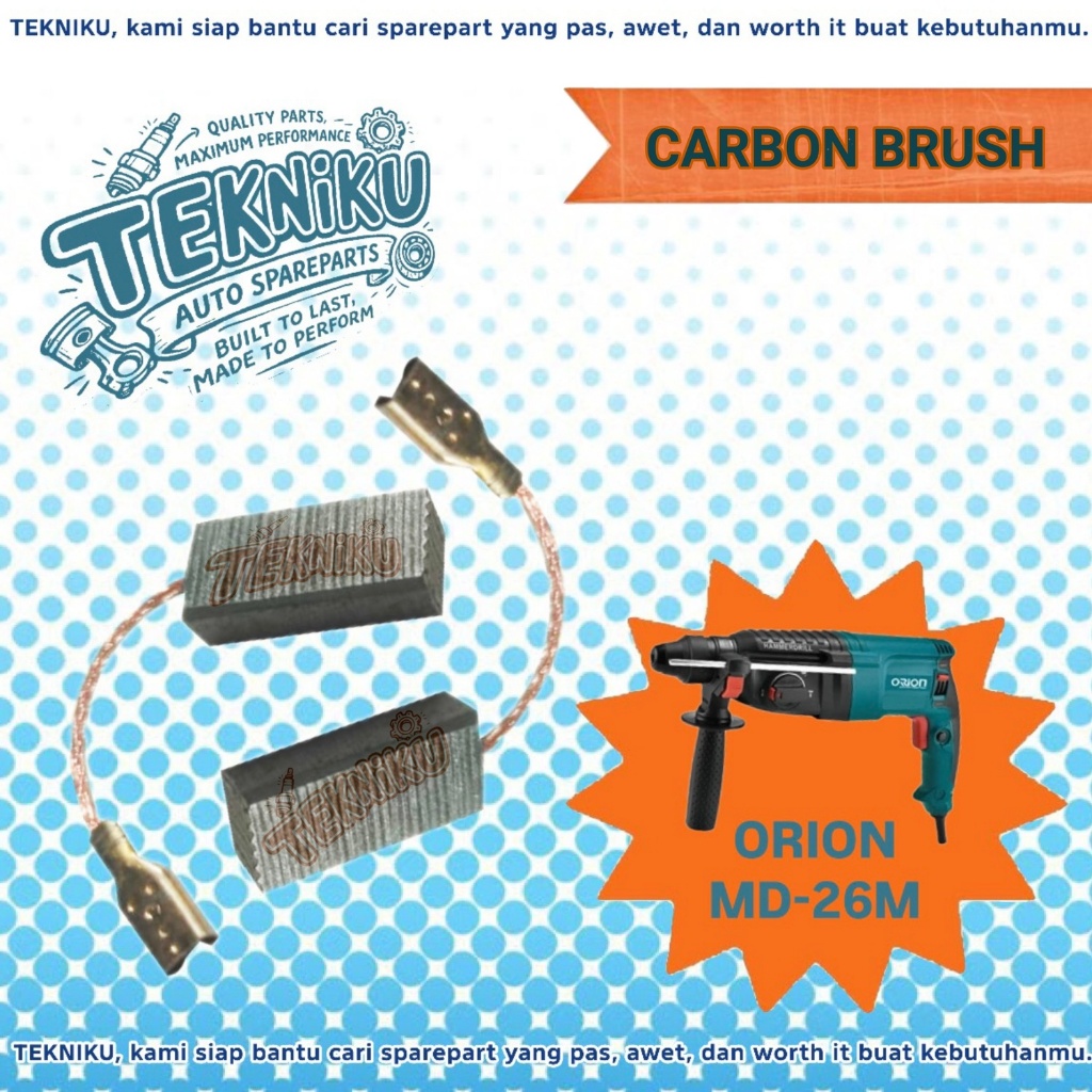 CARBON BRUSH ROTARY HAMMER ORION MD-26M ARANG BOR BETON ORION MD-26M