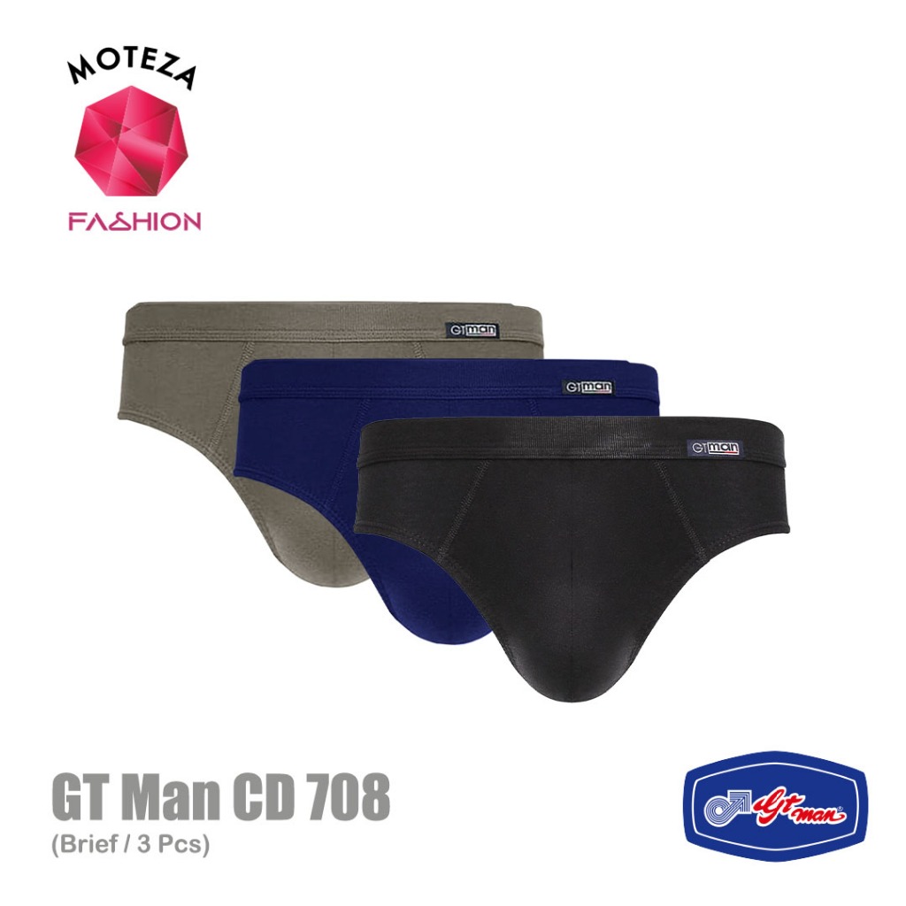 GT Man 708 GTMan  Mini Spandex - Celana Dalam Underwear Brief Pria - Isi 3