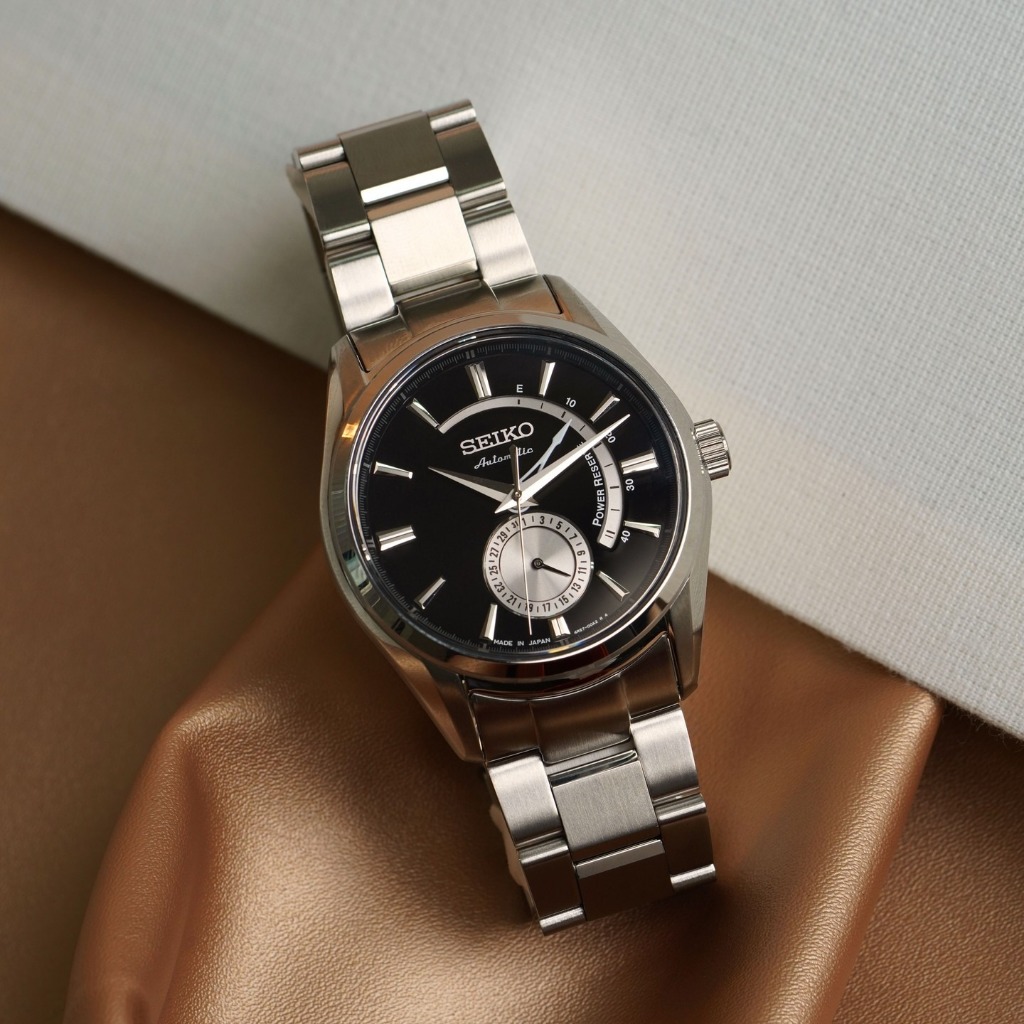 Seiko Presage SSA305J1 Automatic Black Dial Stainless Steel Strap