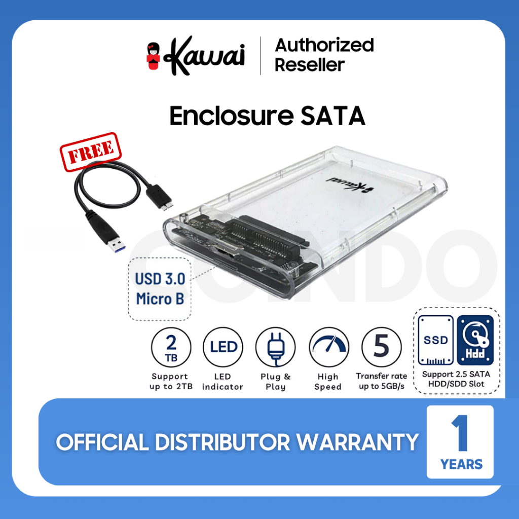 iKawai 2139U3 HDD Enclosure SSD HDD Casing HDD Casing SSD Internal 2.5" USB 3.0 Casing SATA Compatib